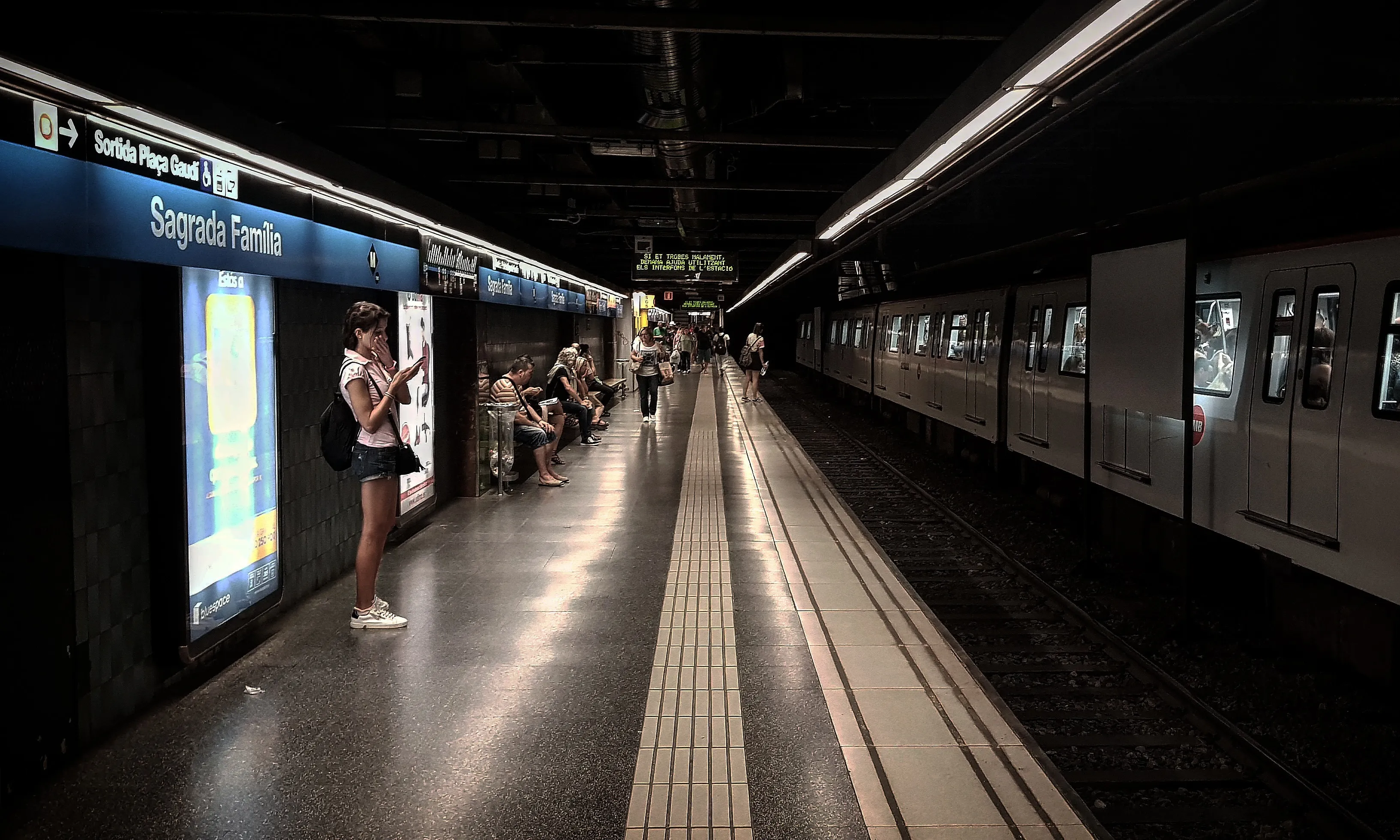 Fotografia del metro de Barcelona