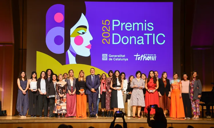Imatge de la darrera edició dels Premis DonaTIC