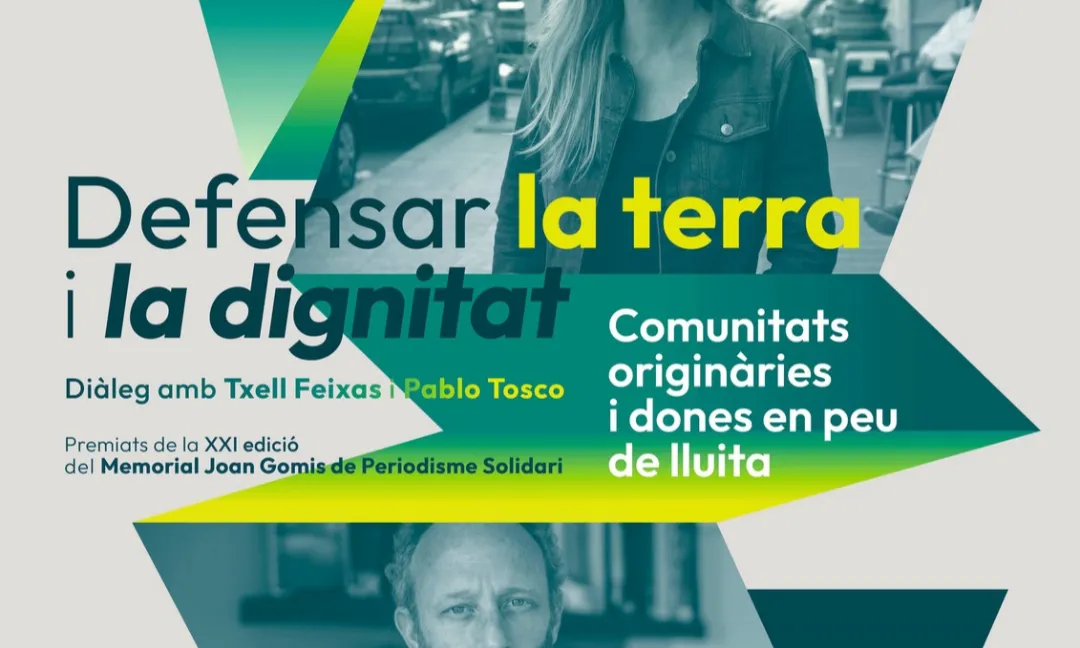 Cartell del lliurament XXI Memorial Joan Gomis de Periodisme Solidari