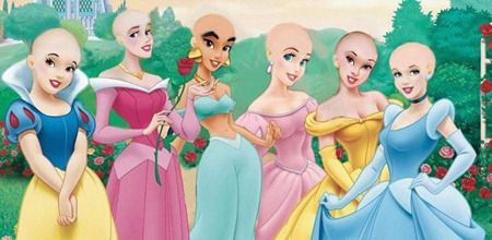 Princeses Disney si es fossin calbes (font: laleyendadecaillou.org)
