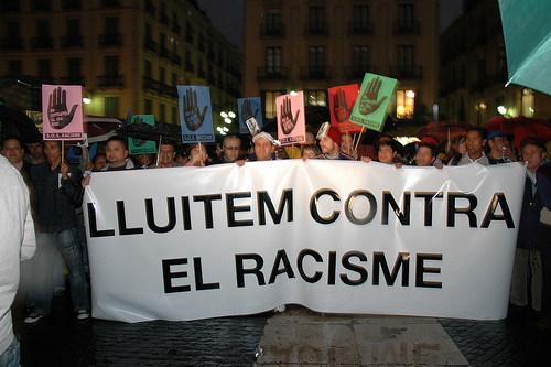Lluita antiracista. Fotografia de SOS Racisme Catalunya: http://www.flickr.com/photos/laboratoriantiracista/3304181488