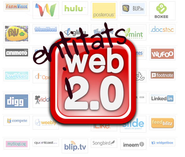 Eines i web 2.0 per entitats  Font: 