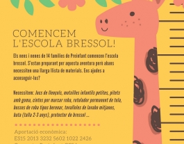 Campanya Comencem L'Escola Bressol.  Font: ABD Font: 