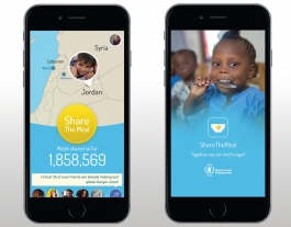 App  ShareTheMeal. Font: Forbes.com  Font: 