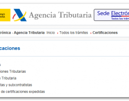 Sol·licitud certificat tributàri. Font: Agència Tributària Font: 