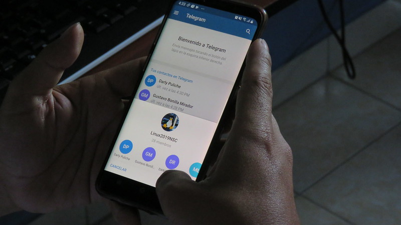 Telegram és una aplicació que pot servir molt per gestionar grups. Imatge de Corporación ApropiACYT. Llicència d'ús CC BY 2.0. Font: Corporación ApropiACYT. Llicència d'ús CC BY 2.0.