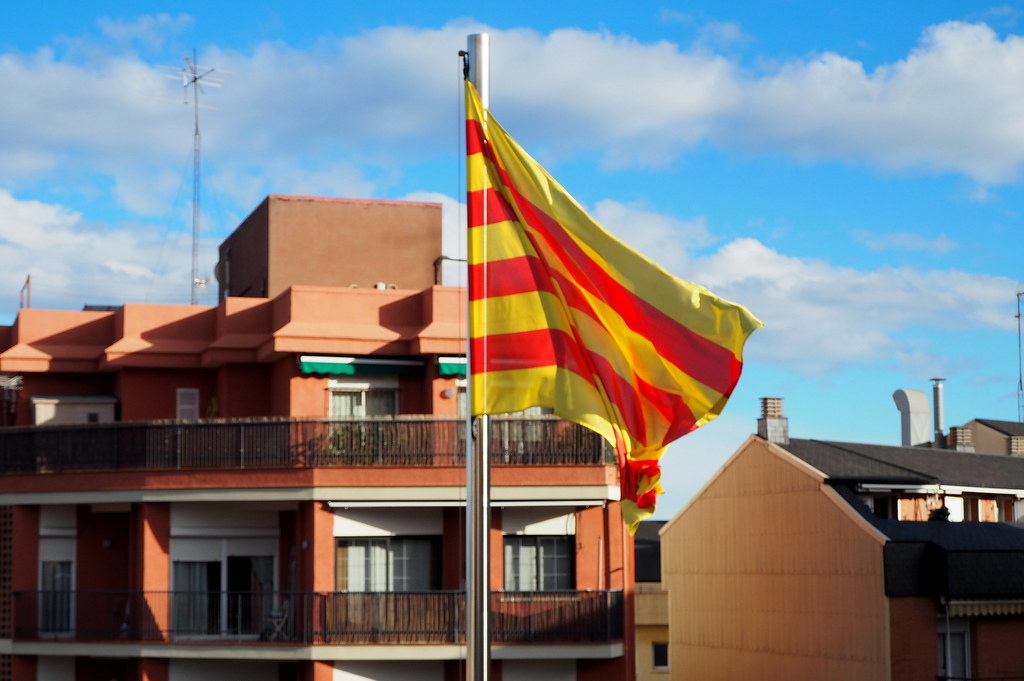 Bandera catalana. Font: Flickr - Teresa Grau Ros