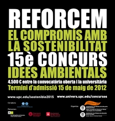 Cartell 15 Concurs d'Idees Ambientals i Sostenibles de la UPC