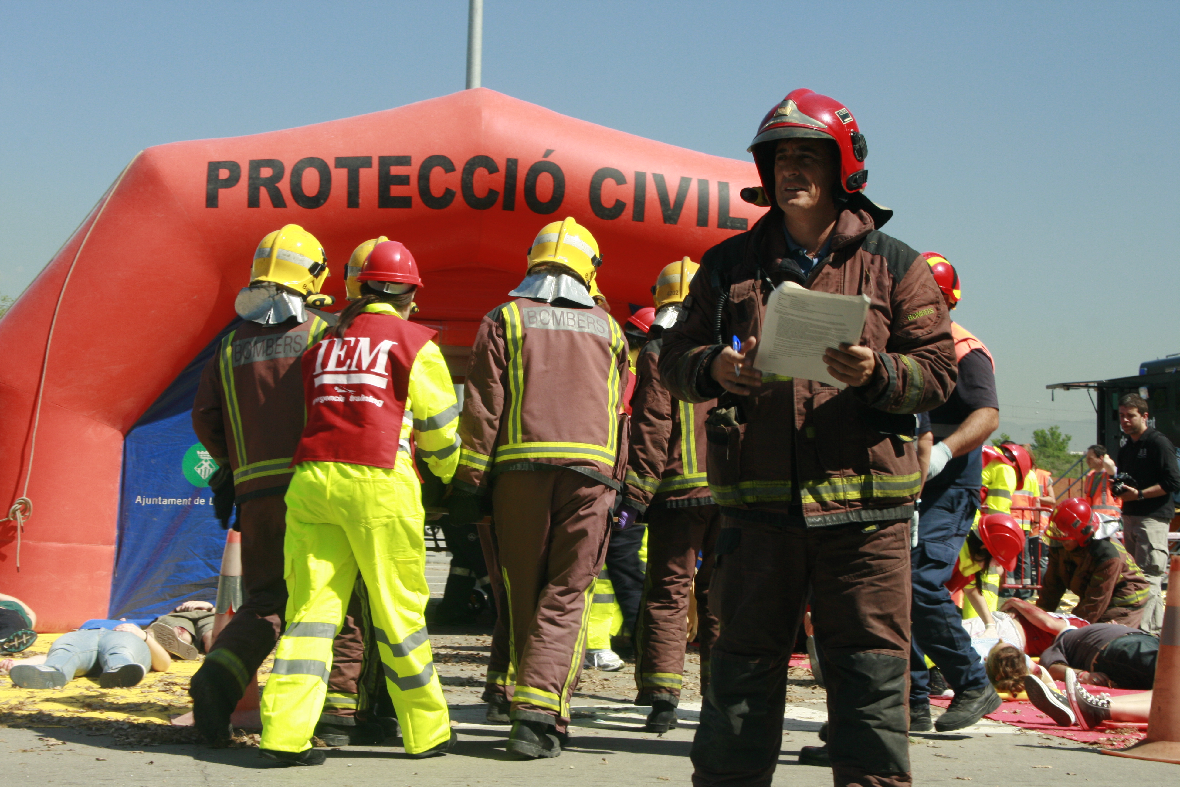 Protecció civil de l'Hospitalet de Llobregat. Font: http://goo.gl/5VzMr 