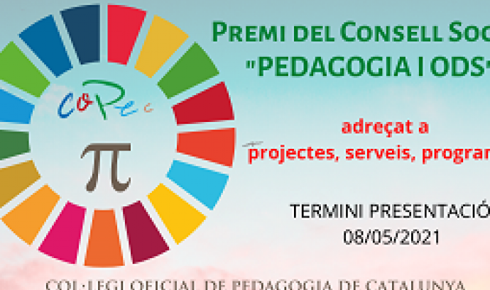 Premi 'Pedagogia i Objectius de Desenvolupament Sostenible' 2021