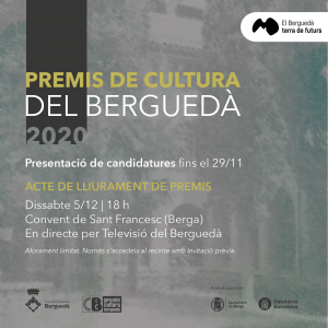 Premis de Cultura del Berguedà 2020