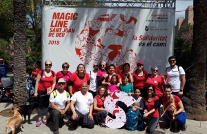 Els equips de la Magic Line participen a la marató i aconsegueixen reptes solidaris. Font: Magic Line SjD
