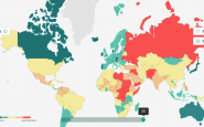 Aspecte del mapa interactiu Font: Institute for Economics and Peace