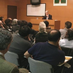 Una conferència a l'Agrupació Astronòmica de Sabadell.