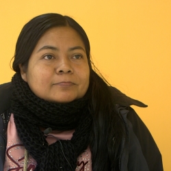 Aura López, consellera d'Economia i Producció de la Unitat Indígena del Poble Awá (UNIPA) i líder de la comunitat.