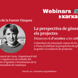 'La perspectiva de gènere en els projectes' amb Maria de la Fuente.