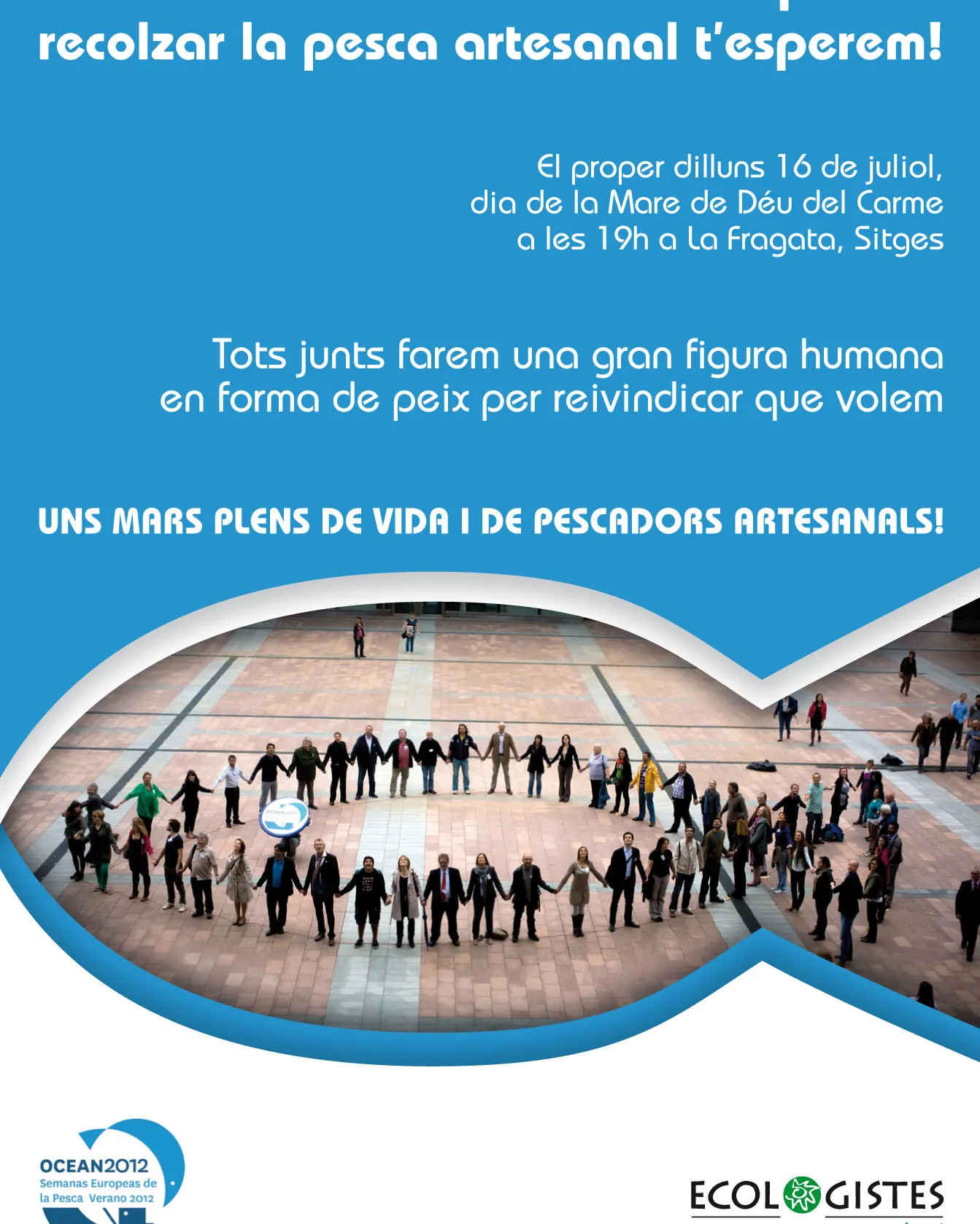 Cartell 'Tots junts farem una gran figura humana'