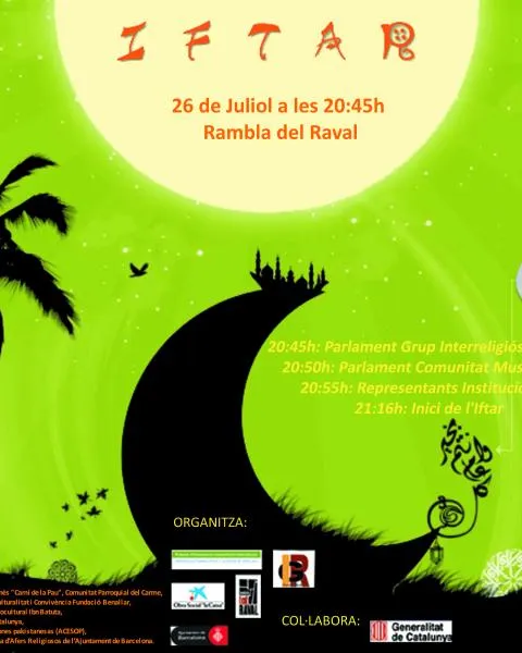 Cartell de l'Iftar popular del Raval 2012