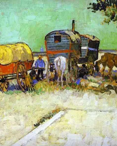Vincent van Gogh- Caravana de gitanos
