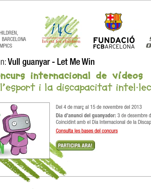 Cartell "Let me win/ Vull guanyar/ Quiero ganar"