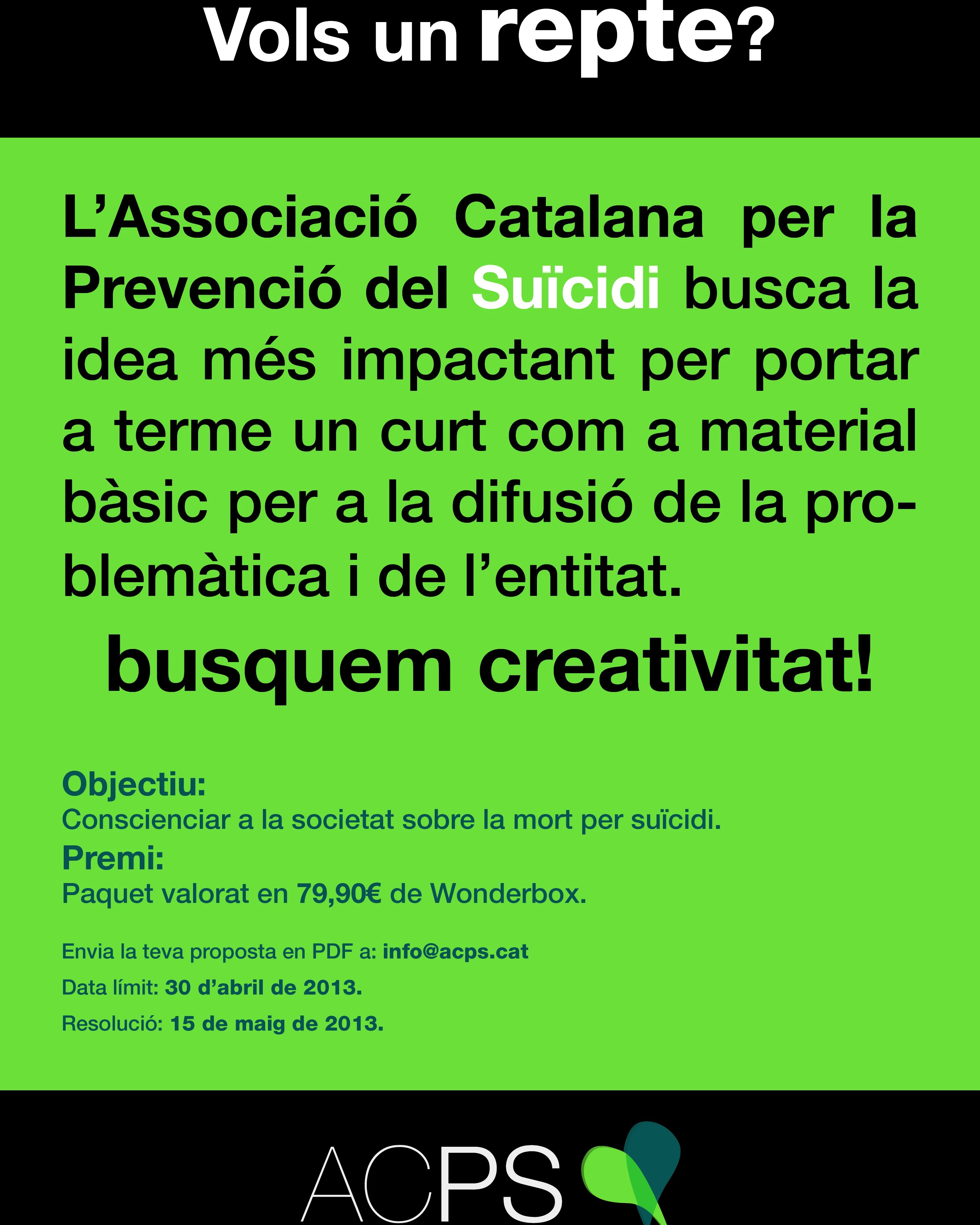 Cartell Concurs curtmetratges ACPS Cartell Concurs curtmetratges ACPS