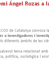 3a edició del Premi Ángel Rozas a la recerca en ciències socials, per a investig