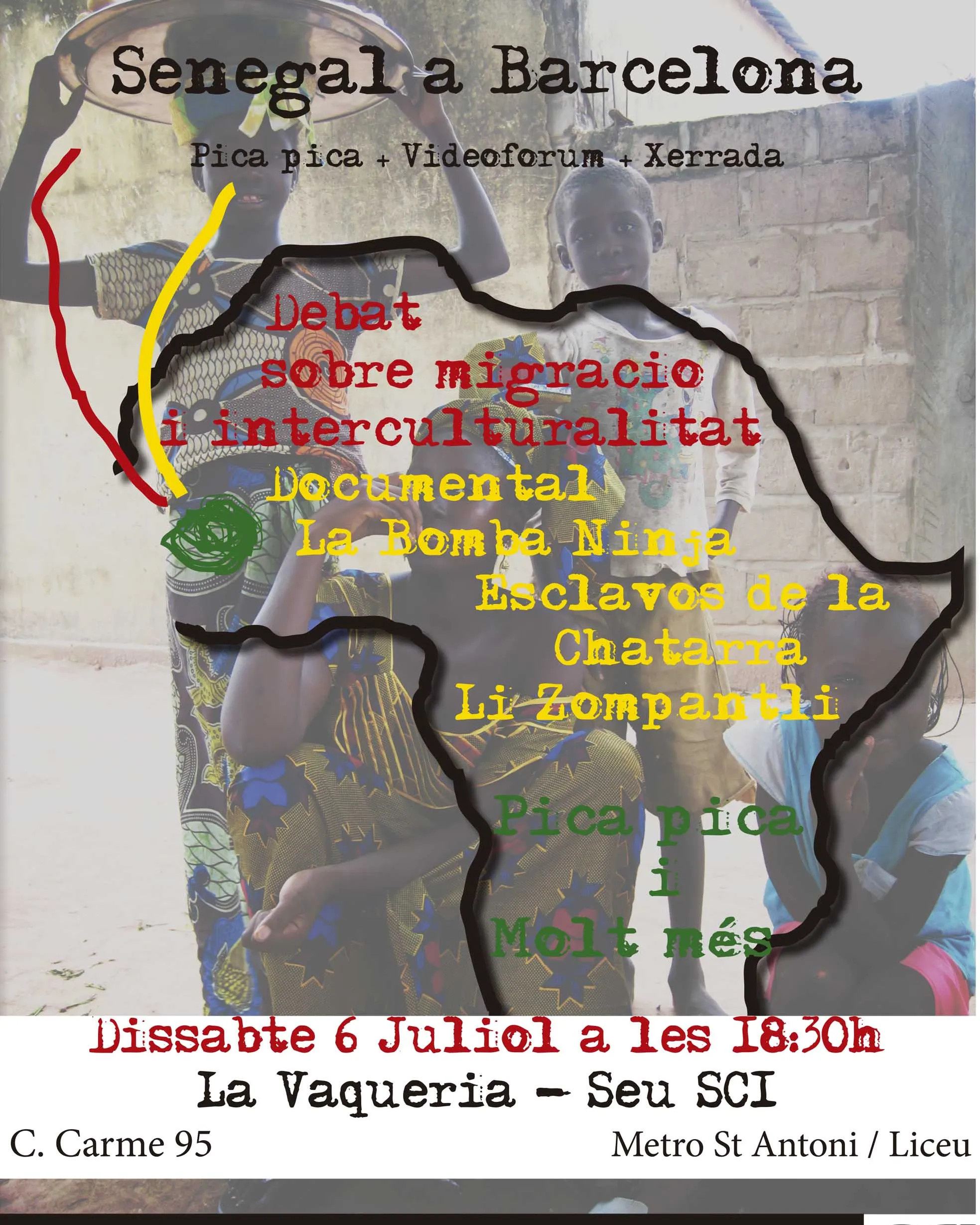 Cartell 'Apropem-nos: Senegal a Barcelona'