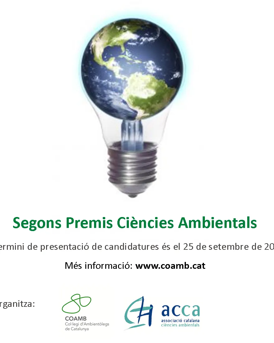 Cartell dels Segons Premis Ciències Ambientals