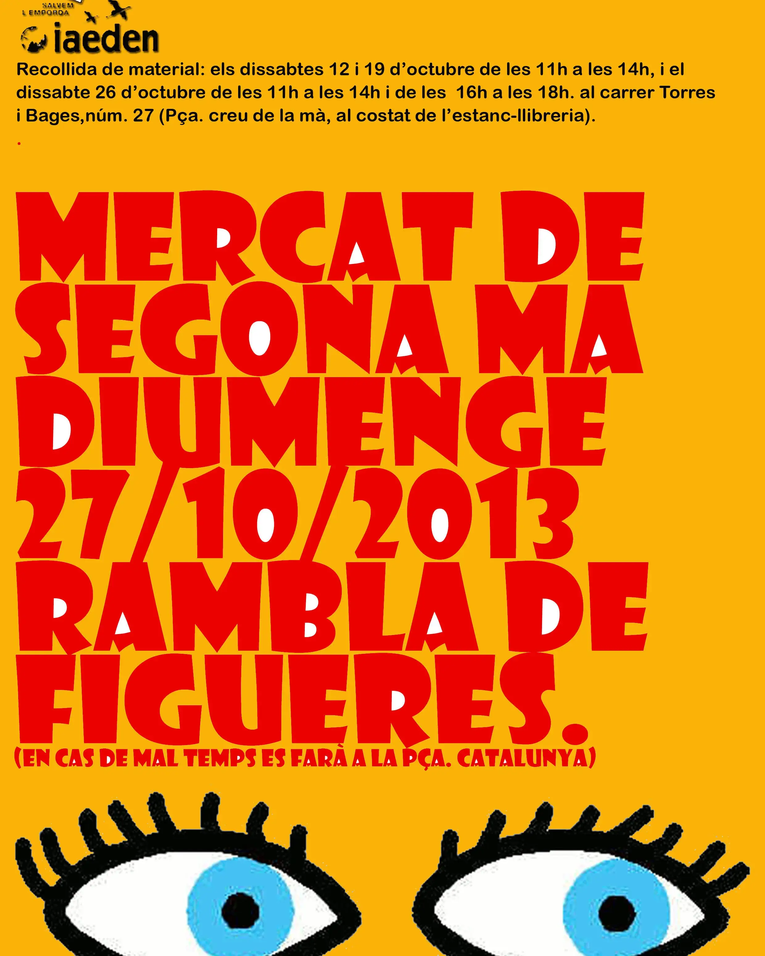 Cartell del Mercat de Segona Mà de Tardor, Figureres