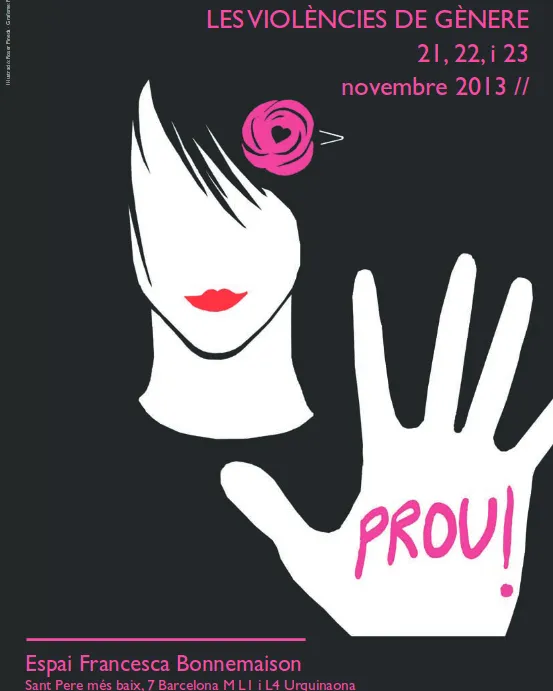 Cartell del Fòrum contra les violències de gènere 2013
