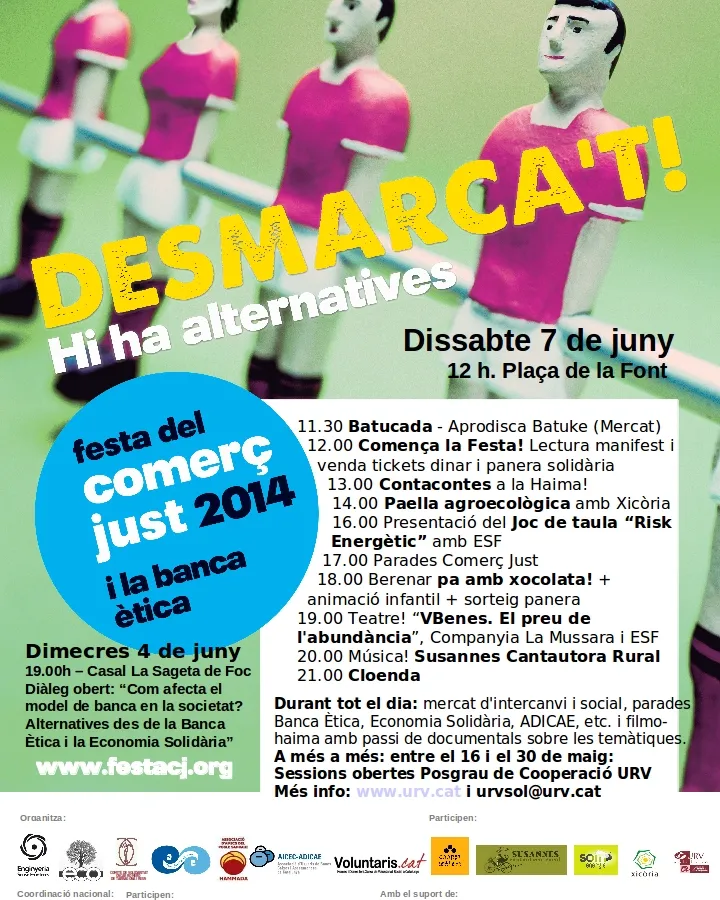 XV Festa del Comerç Just i la Banca Ètica a Tarragona