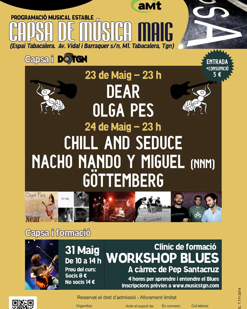 Programació Estable Maig Capsa de Música de Tarragona