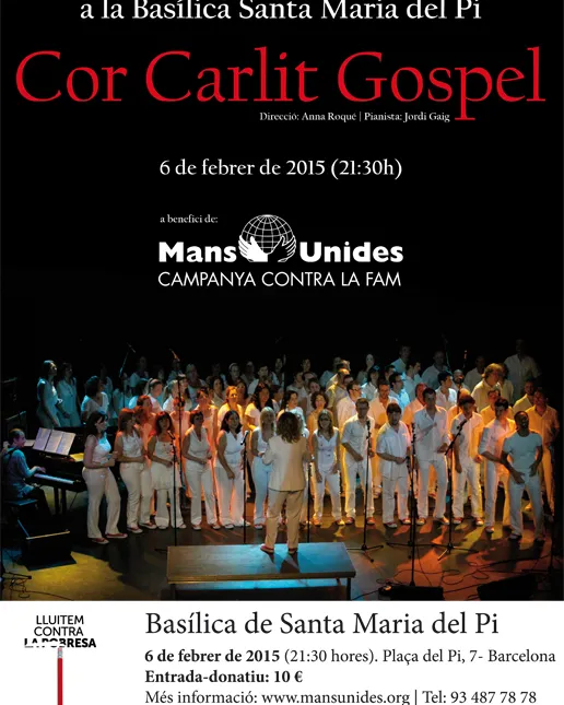 Concert de Cor Carlit Gospel a Barcelona
