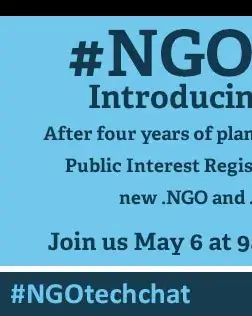 El proper 6 de maig hi haurà un tweetchat sobre els dominis ong i ngo