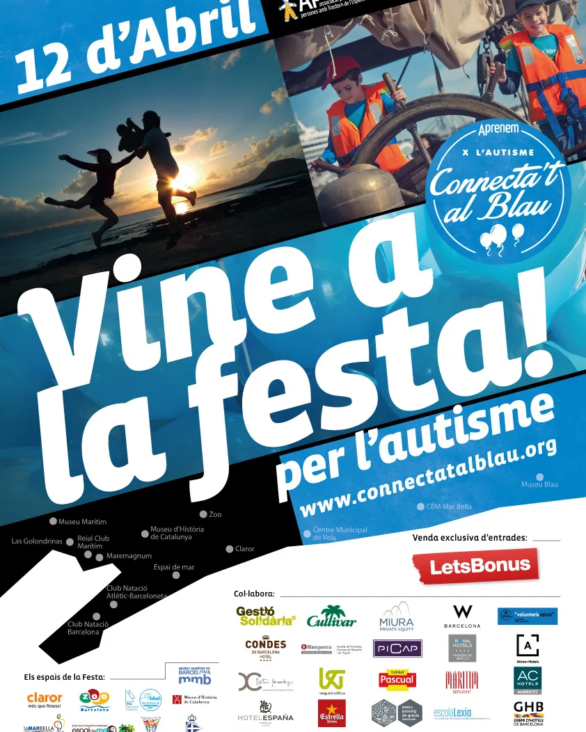 Cartell de la festa Connecta't al Blau