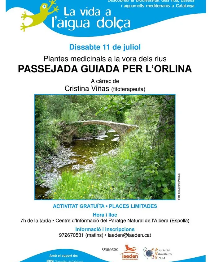 Sortida al riu Orlina dissabte 11 de juliol amb Iaeden (imatge: iaeden.cat)