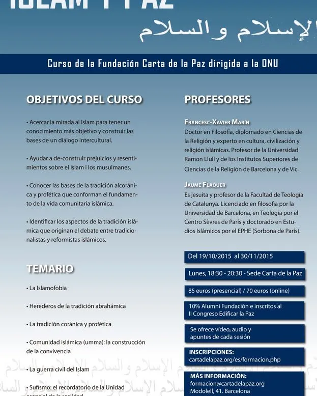 Curs "Islam i Pau"