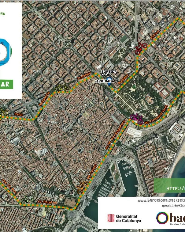 Bicicleta popular a Barcelona per la Setmana de la Mobilitat Sostenible (imatge:bacc)
