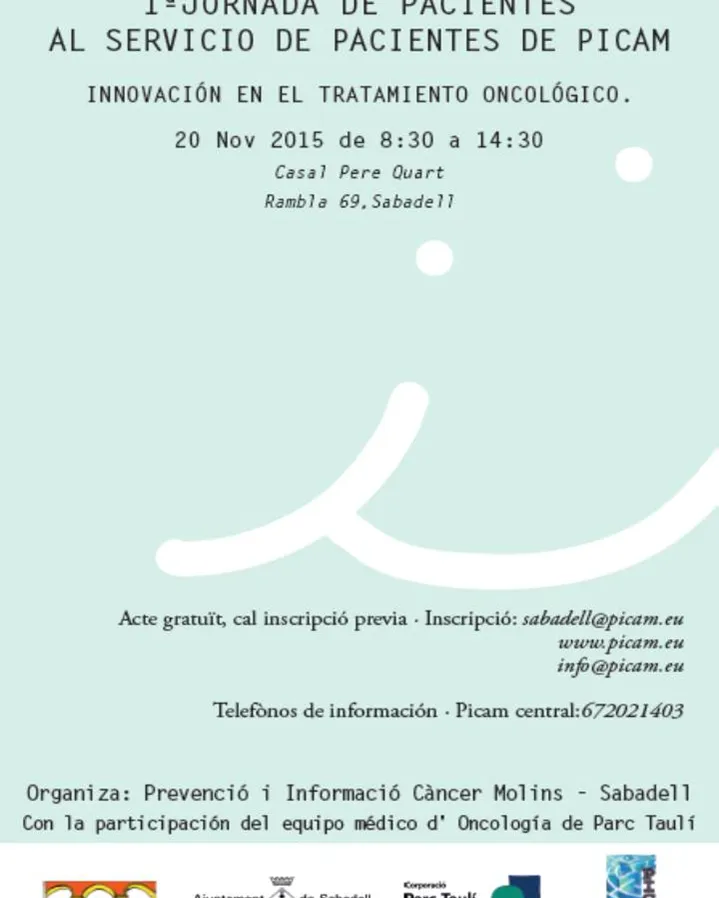 1a Jornada de Pacients al servei de pacients de PICAM