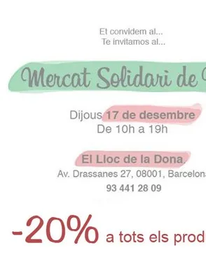 Mercat Solidari de Nadal a Dona Kolors