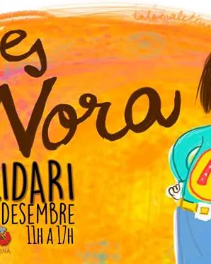 Imatge cartell Mercat Solidari. Font: Ampa Escola Sagrada Família