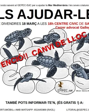 Xerrada sobre les tortugues de casa nostra i com poder-les ajudar, amb el Gepec (imatge: gepec.cat)