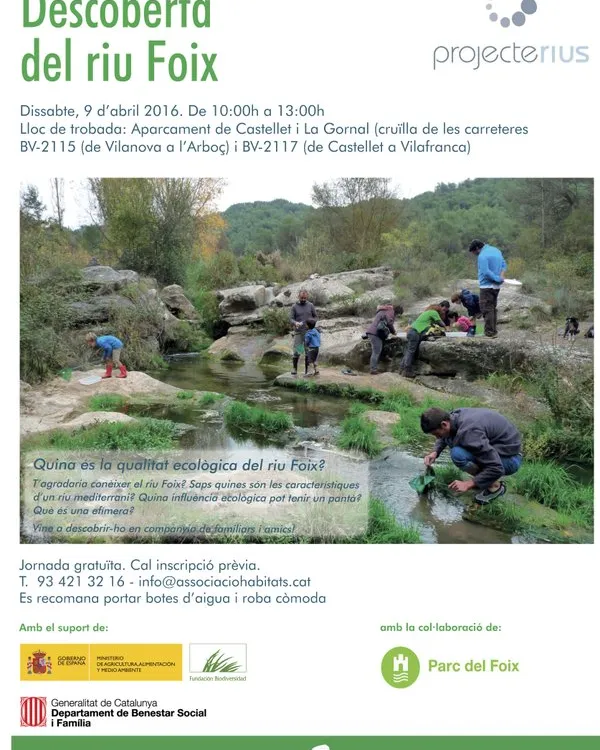 Jornada de voluntariat ambienal al riu Foix amb l'Associació Habitats (imatge: Associació Habitats)