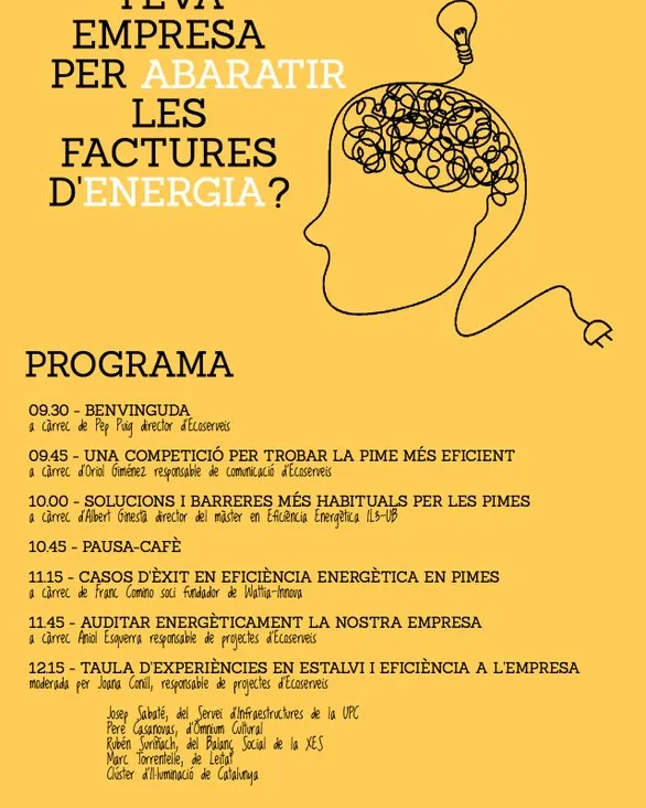 Cartell del XVIII Fòrum de l'Energia Sostenible (imatge: ecoserveis.net) 