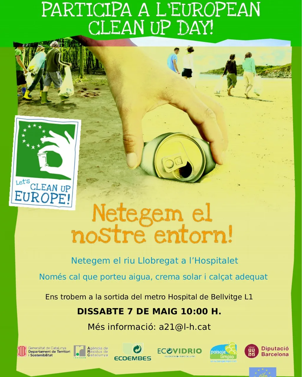 Cartell neteja riu llobregat