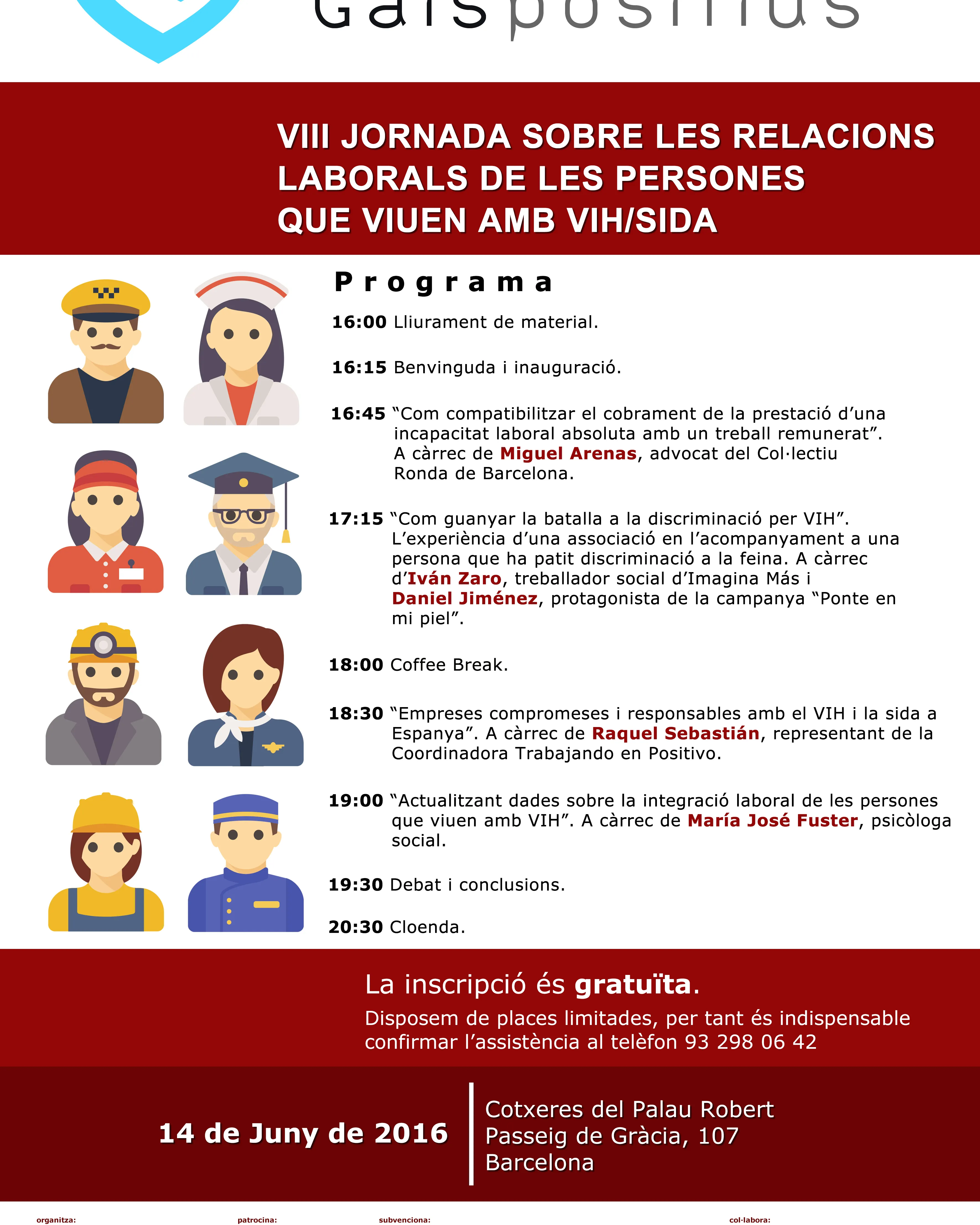 VIII Jornada sobre les relacions laborals de les persones que viuen amb VIH/Sida