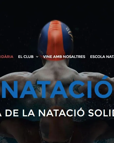 Bàner dia de la Natació Solidària. Font: www.cnprat.com