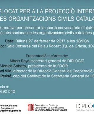 Reunió informativa de la 4a convocatòria dels Ajuts Diplocat - Foto: FOCIR