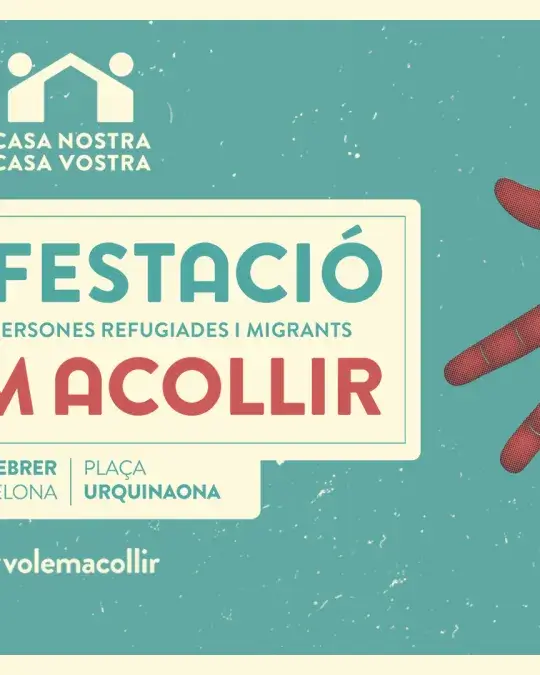 Casa Nostra Casa Vostra organitza la manifestació més massiva d'Europa en favor dels refugiats