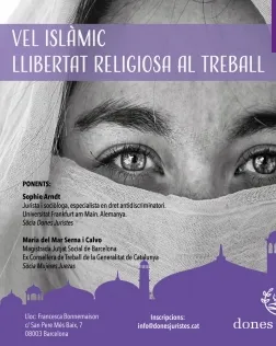 Cartell del debat que tindrà lloc el 26 d'abril. Font: Dones Juristes